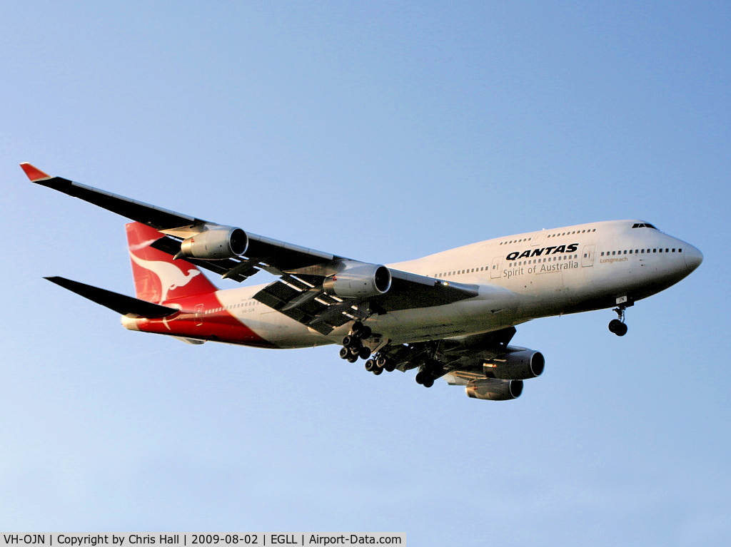 VH-OJN, 1991 Boeing 747-438 C/N 25315, Qantas