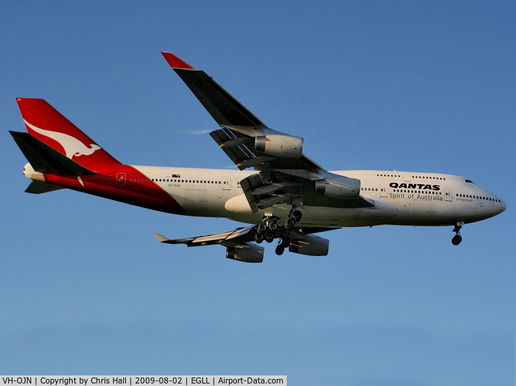 VH-OJN, 1991 Boeing 747-438 C/N 25315, Qantas