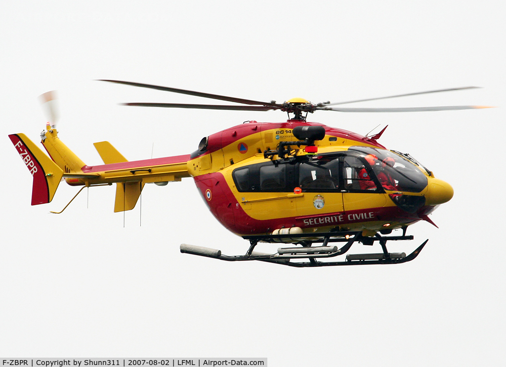 F-ZBPR, Eurocopter-Kawasaki EC-145 (BK-117C-2) C/N 9034, On take off for a new rescue flight...