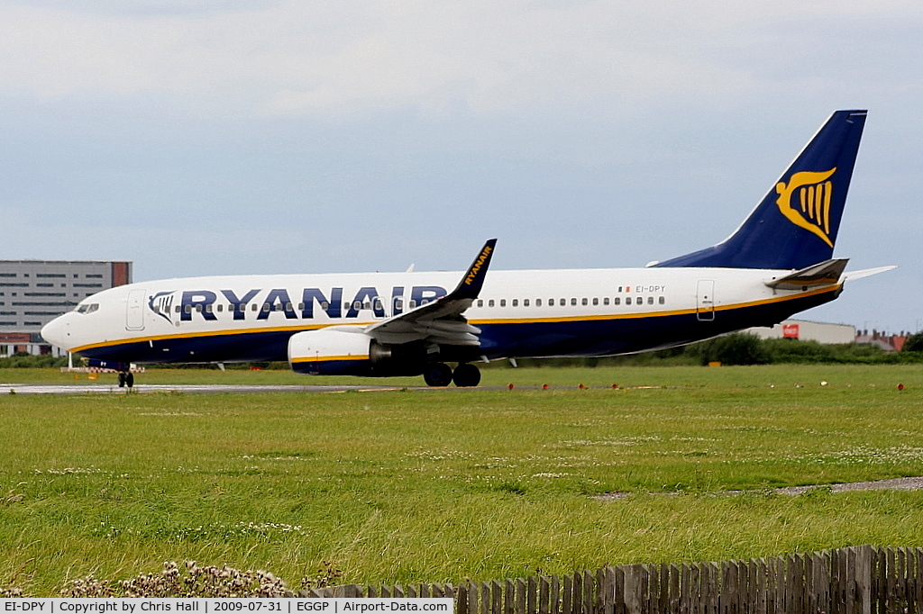 EI-DPY, 2007 Boeing 737-8AS C/N 33615, Ryanair