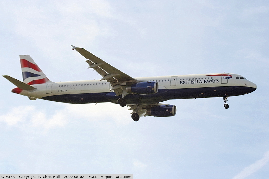 G-EUXK, 2007 Airbus A321-231 C/N 3235, British Airways