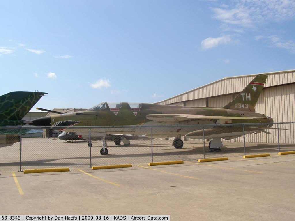 63-8343, 1962 Republic F-105F-1-RE Thunderchief C/N F120, Cavanaugh Flight Museum