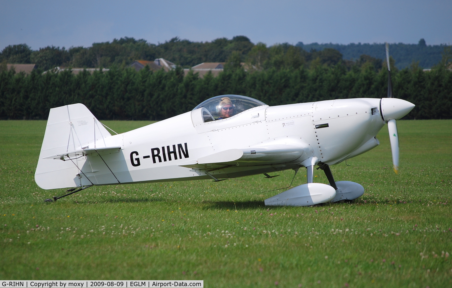 G-RIHN, 2004 Rihn DR-107 One Design C/N PFA 264-14201, DR107 One Design after an aerobatic sortie at White Waltham
