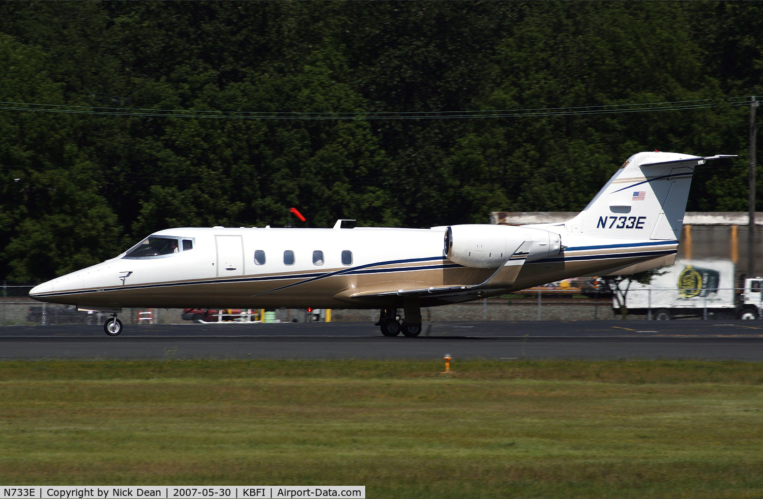 N733E, 1982 Gates Learjet 55 C/N 057, KBFI