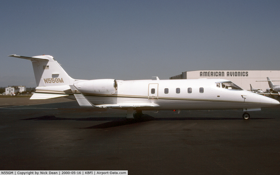 N55GM, 1989 Learjet 55C C/N 55C-139A, KBFI
