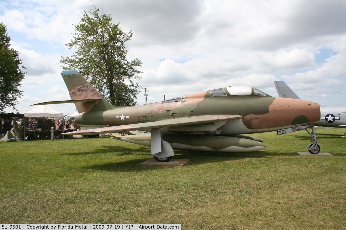 51-9501, 1951 General Motors F-84F Thunderstreak C/N Not found 51-9501, F-84 Thunderstreak