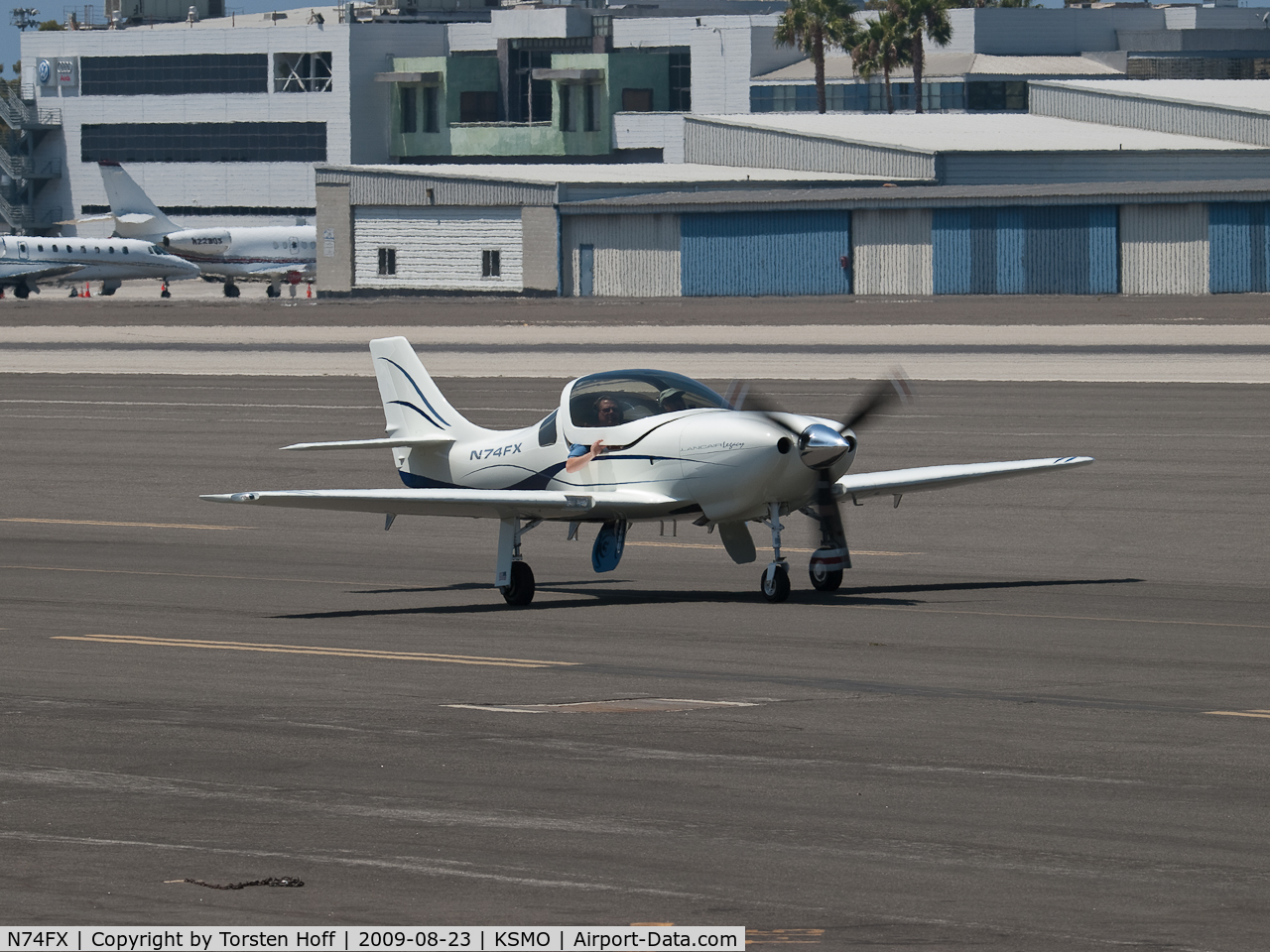 N74FX, 2007 Lancair Legacy C/N L2K-283, N74FX taxiing