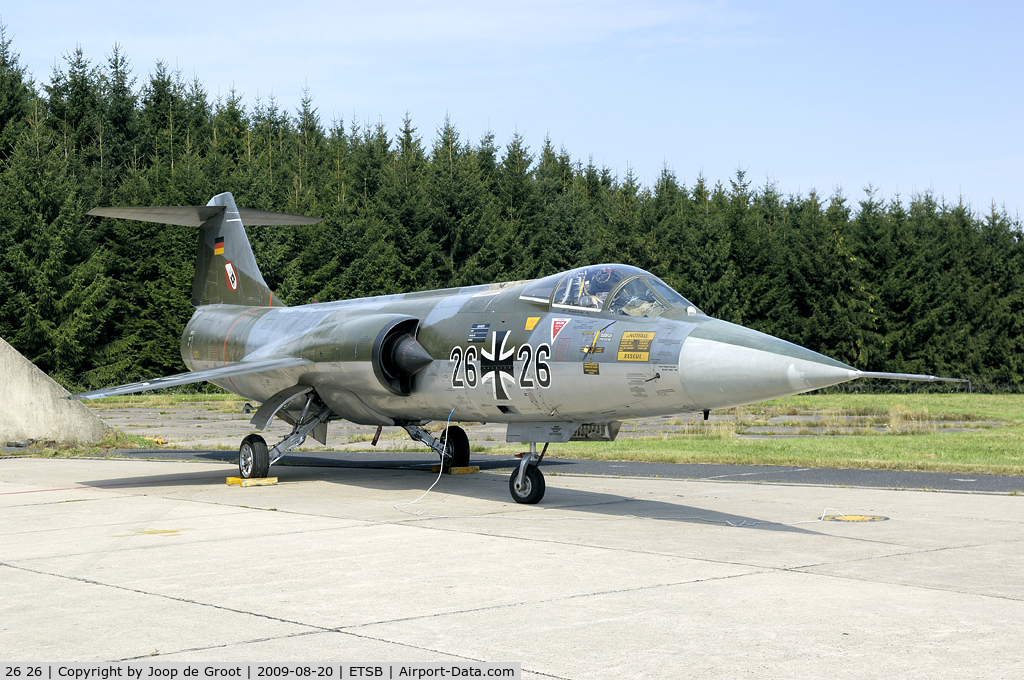26 26, Lockheed F-104G Starfighter C/N 683-9178, On static display during the anua Büchel photo day.