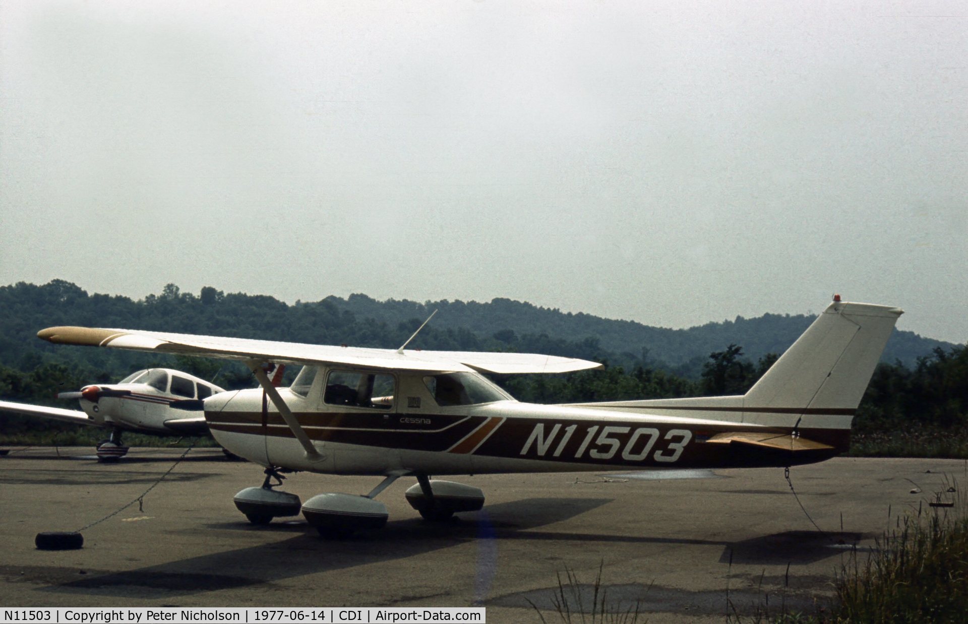 N11503, 1973 Cessna 150L C/N 15075468, This Cessna 150L Commuter was seen at Cambridge in the Summer of 1977.