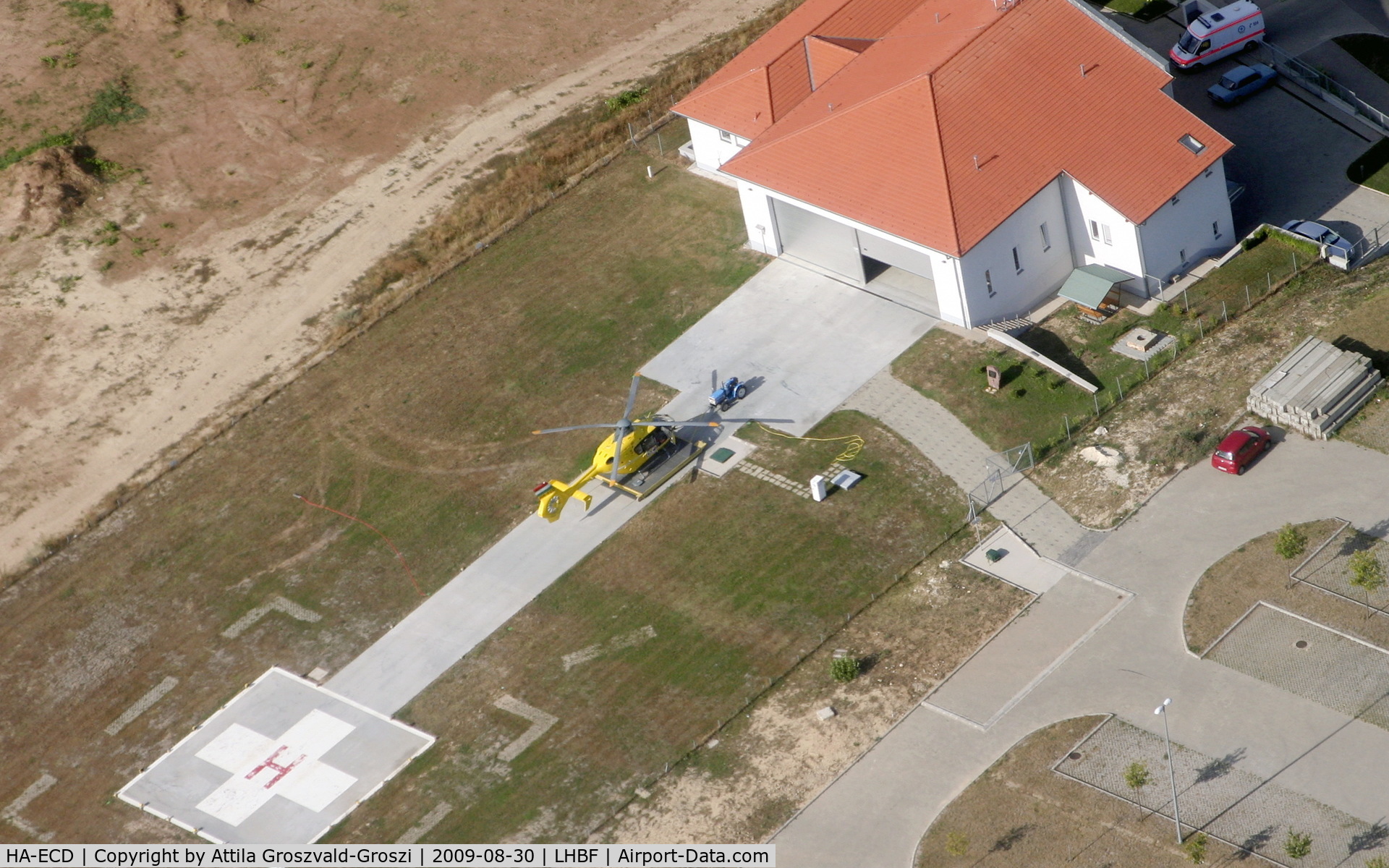 HA-ECD, 2004 Eurocopter EC-135T-2 C/N 0325, Balatonfüred aerial ambulance base. LHBF