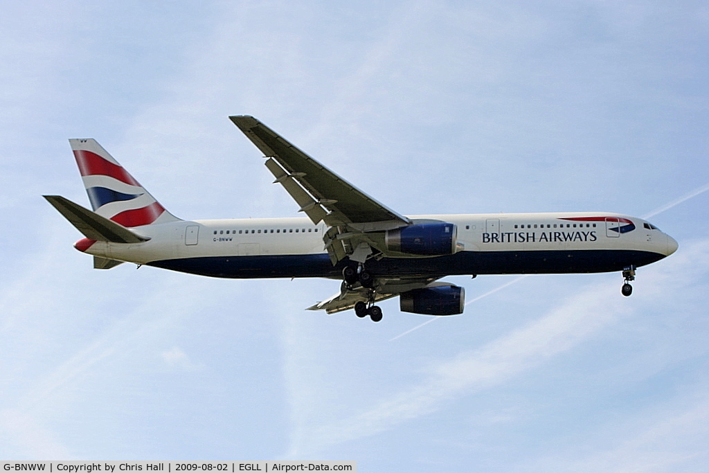 G-BNWW, 1993 Boeing 767-336/ER C/N 25831, British Airways