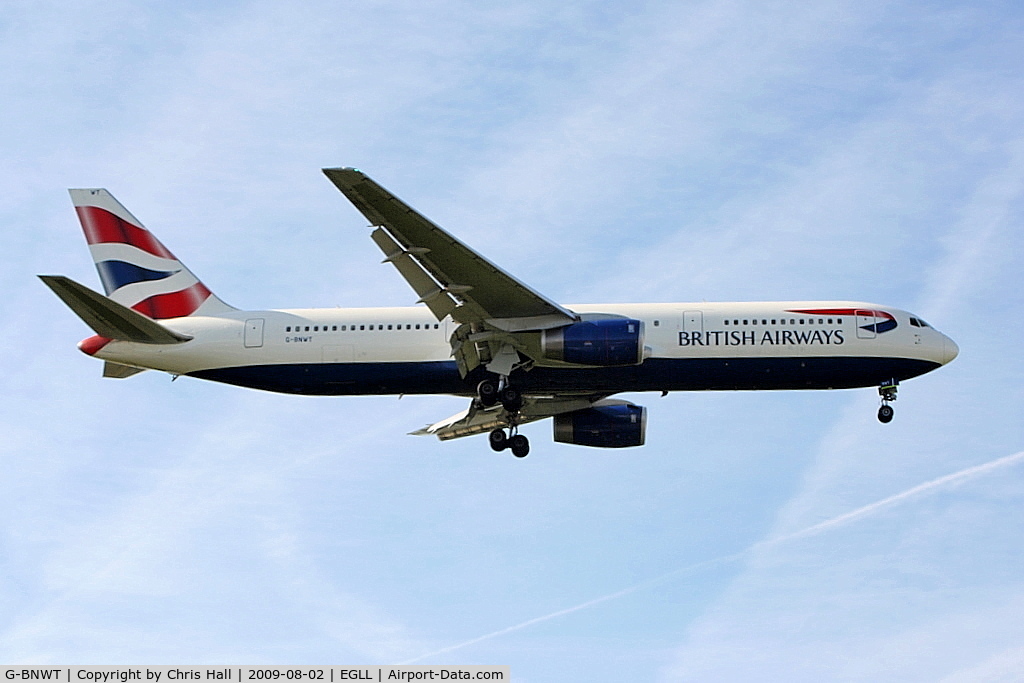 G-BNWT, 1992 Boeing 767-336 C/N 25828, British Airways