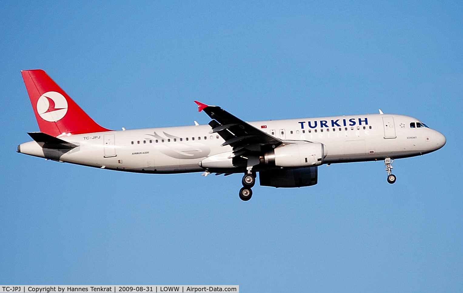 TC-JPJ, 2007 Airbus A320-232 C/N 3239, Turkish Airlines Airbus A320