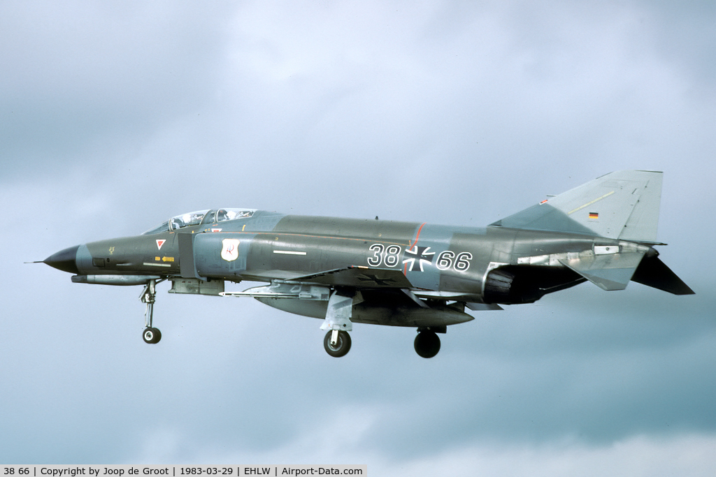 38 66, 1972 McDonnell Douglas F-4F Phantom II C/N 4784, A regular visitor to Leeuwarden from nearby Wittmundhafen.
