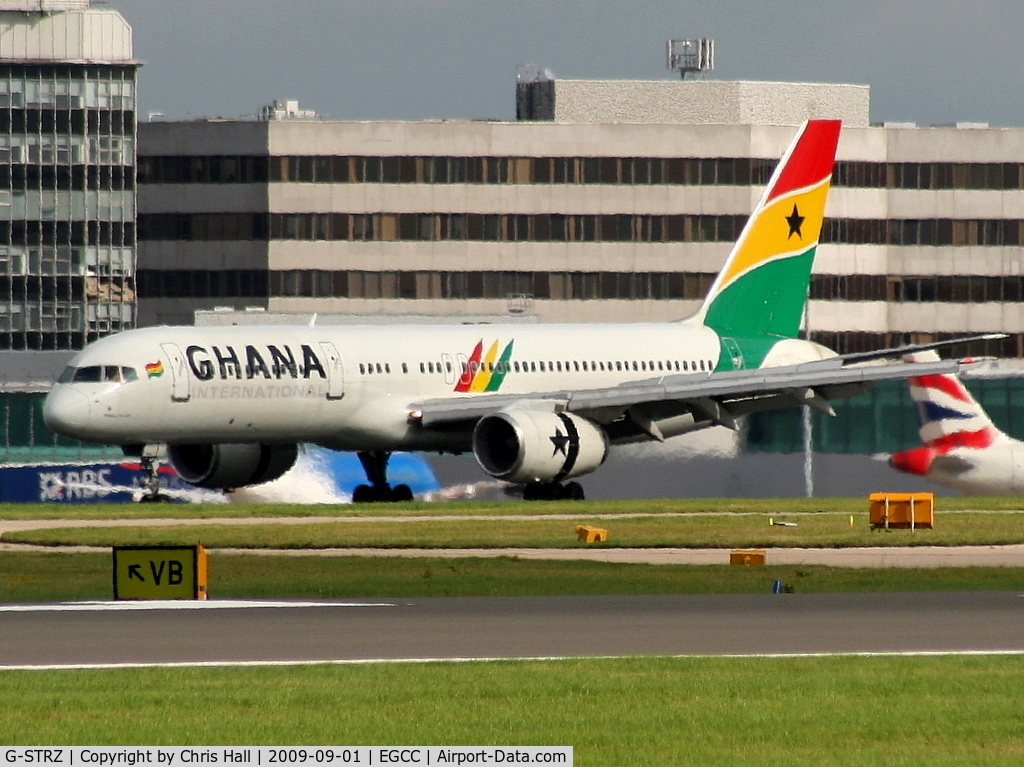 G-STRZ, 1997 Boeing 757-258 C/N 27622, Ghana International Airlines leased from Astraeus Airlines