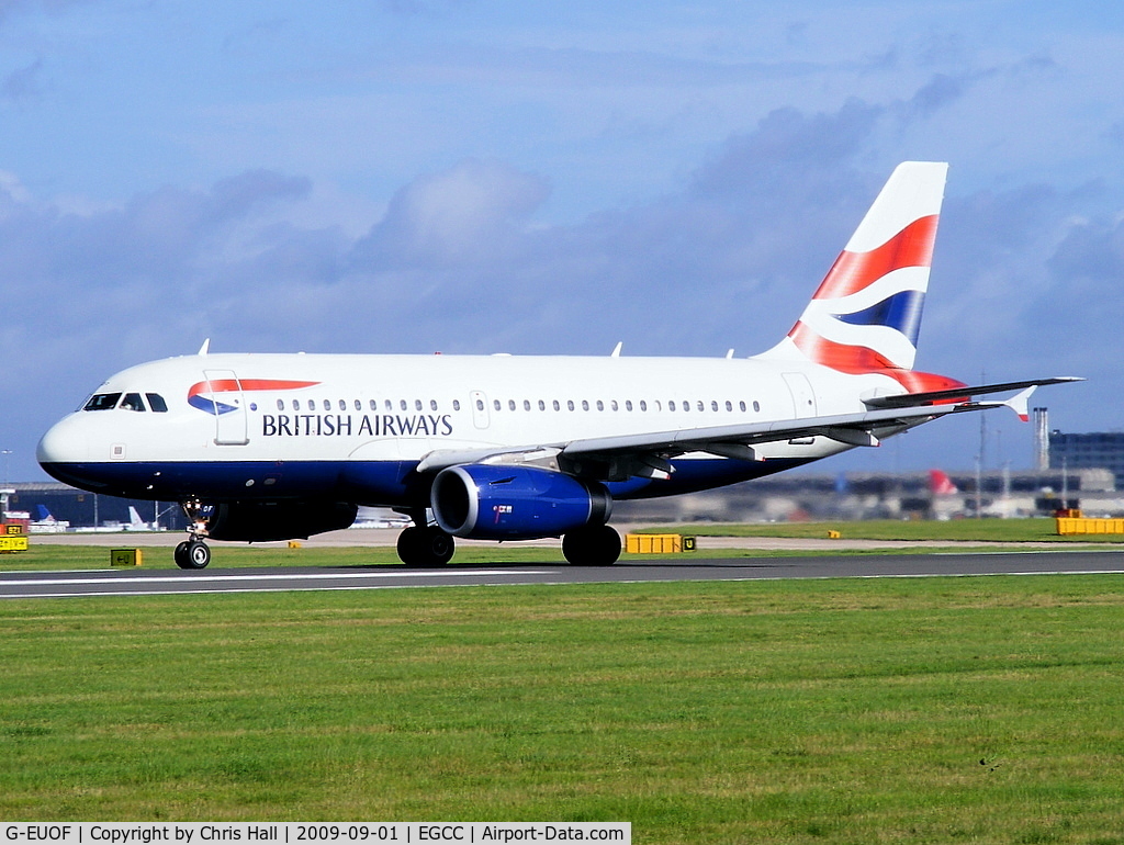 G-EUOF, 2001 Airbus A319-131 C/N 1590, British Airways