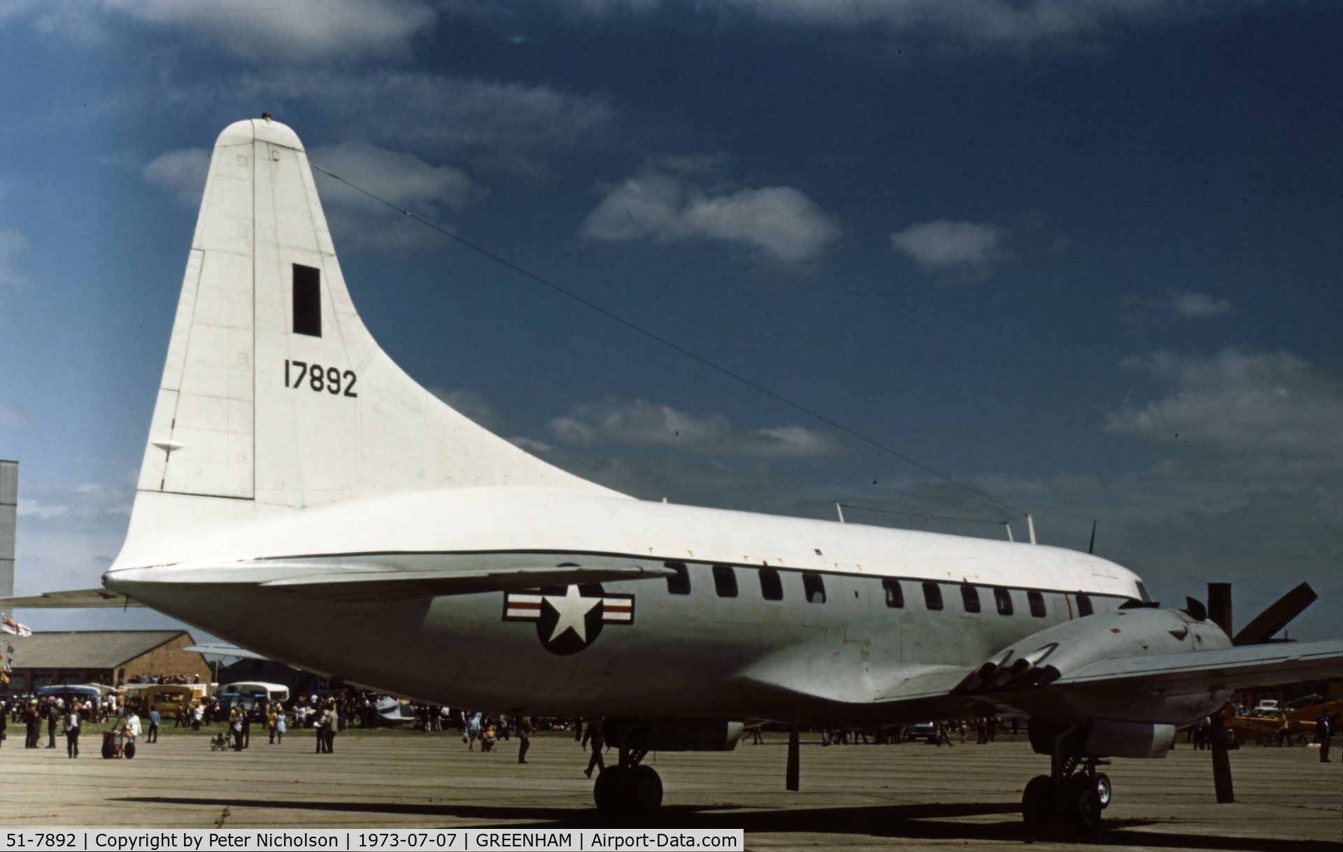 51-7892, 1951 Convair VT-29B C/N 240-304, Convair VT-29B on display at the 1973 Intnl Air Tattoo at RAF Greenham Common.