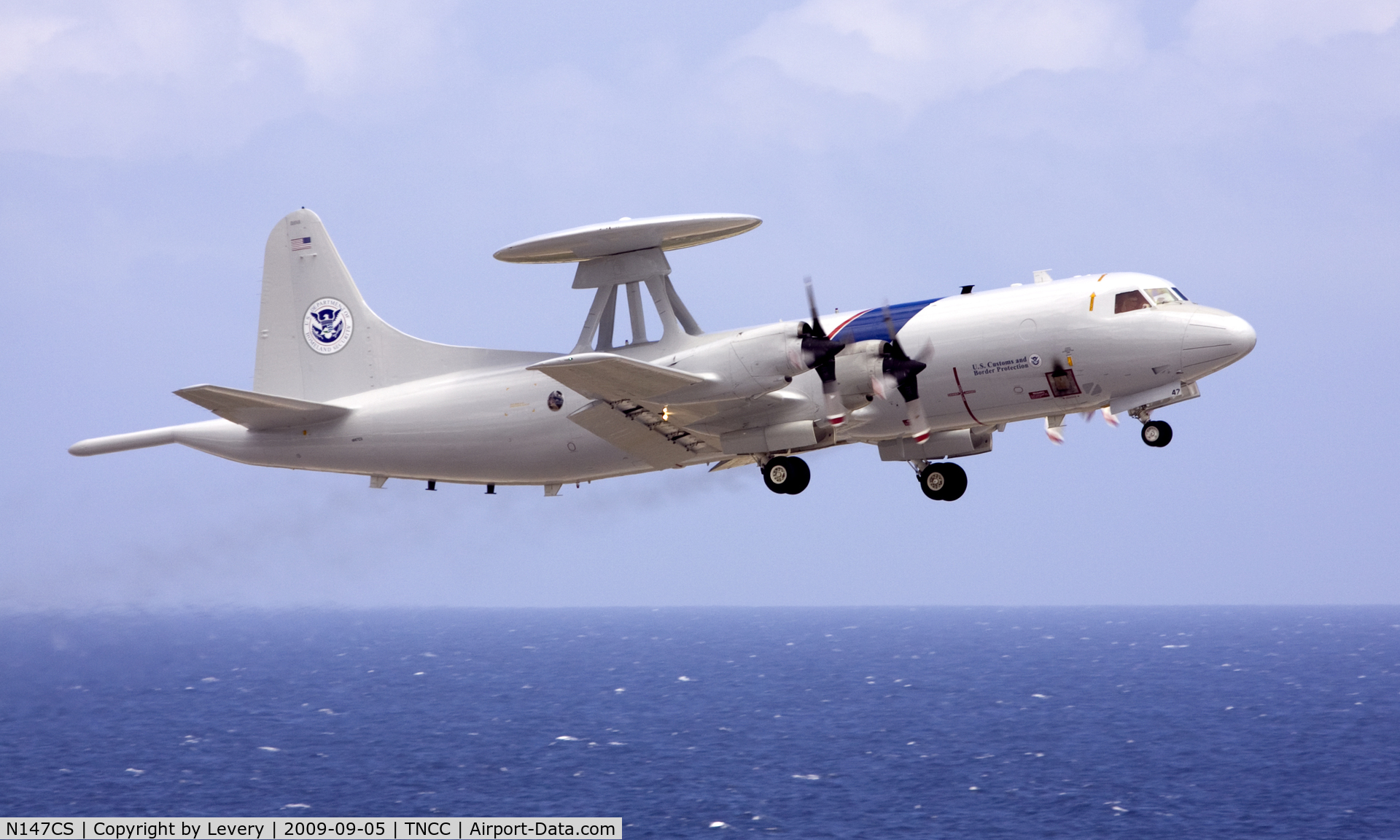 N147CS, Lockheed P-3 AEW&C C/N 185-5162, Take Off!!