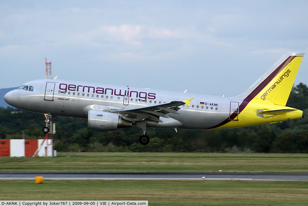 D-AKNK, 1999 Airbus A319-112 C/N 1077, Germanwings Airbus A319-112