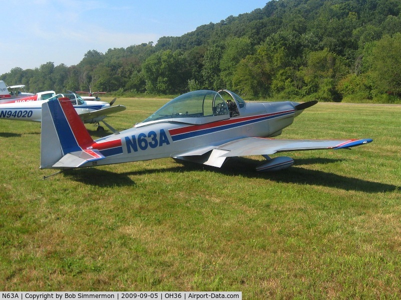 N63A, 1990 Bushby Mustang II C/N M-II-784, EAA breakfast fly-in at Zanesville, Ohio