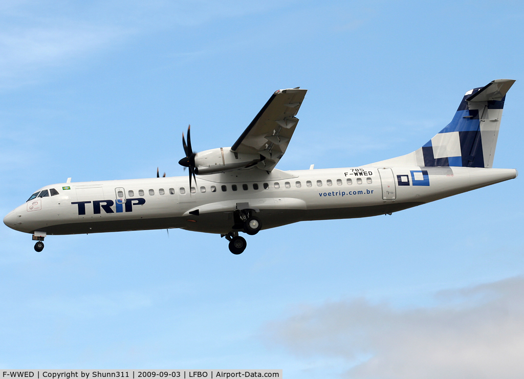 F-WWED, 2008 ATR 72-212A C/N 785, C/n 0785 - Ex. Kingfisher Airlines ntu and stored since...