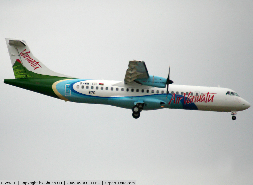 F-WWED, 2009 ATR 72-212A C/N 876, C/n 0876 - To be YJ-AV72