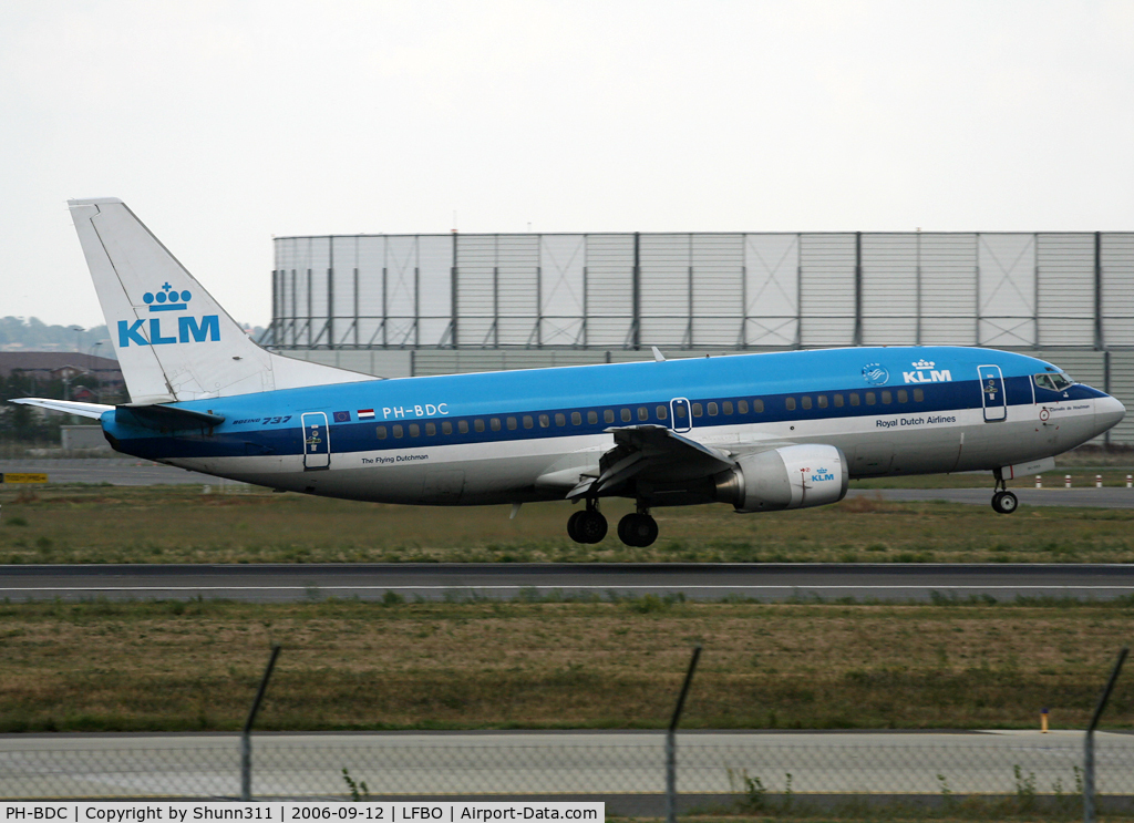 PH-BDC, 1986 Boeing 737-306 C/N 23539, Landing rwy 14R