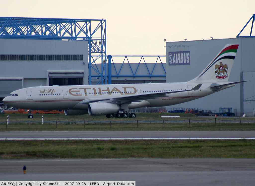 A6-EYQ, 2007 Airbus A330-243 C/N 868, Delivery day for it...