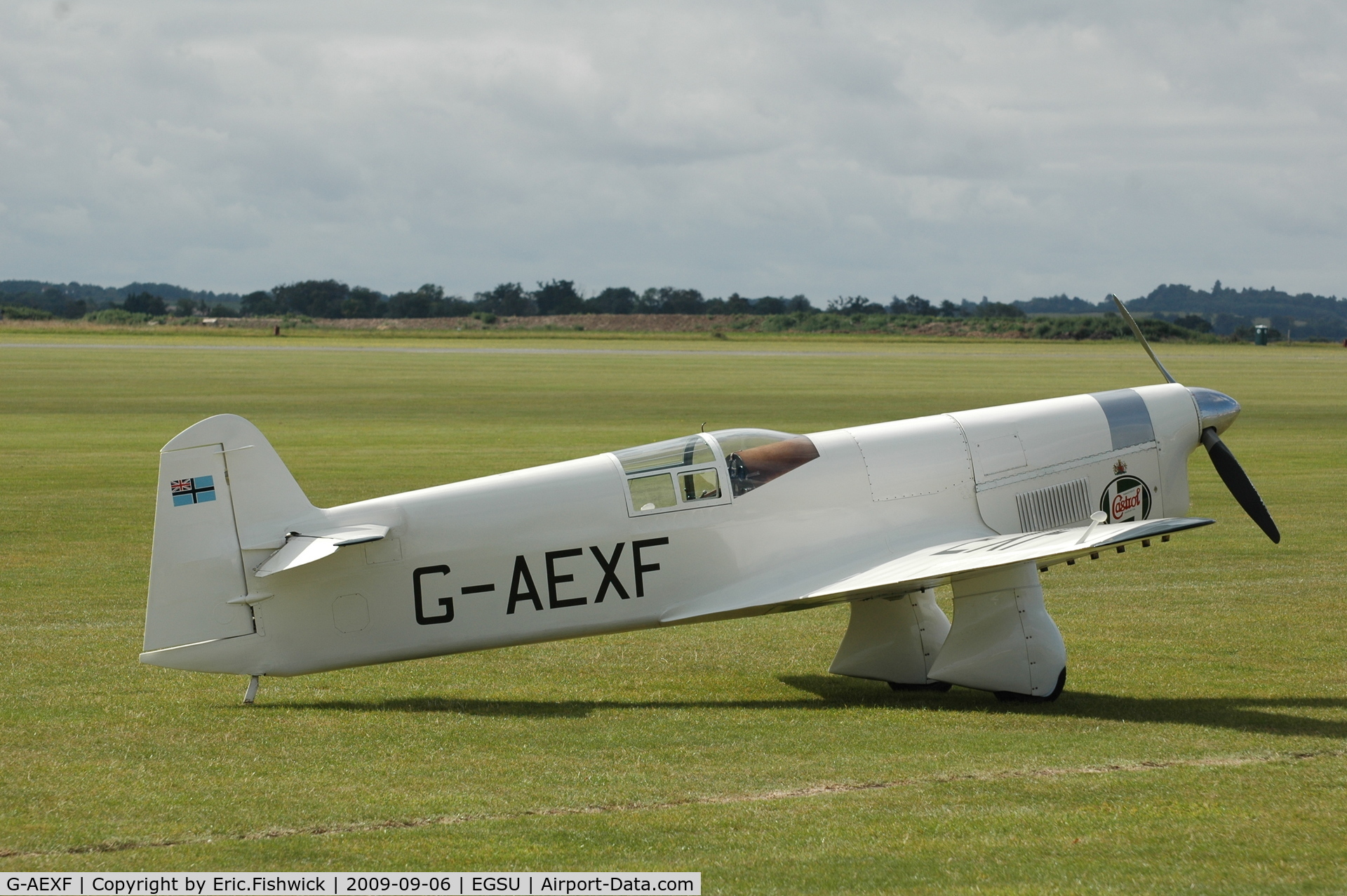 G-AEXF, 1936 Percival E-2H Mew Gull C/N E22, 2. G-AEXF at The Duxford Air Show Sep 09