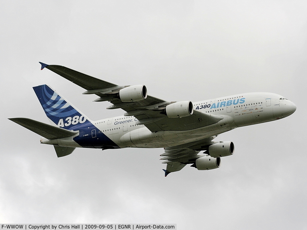 F-WWOW, 2005 Airbus A380-841 C/N 001, Displaying at the Airbus families day
