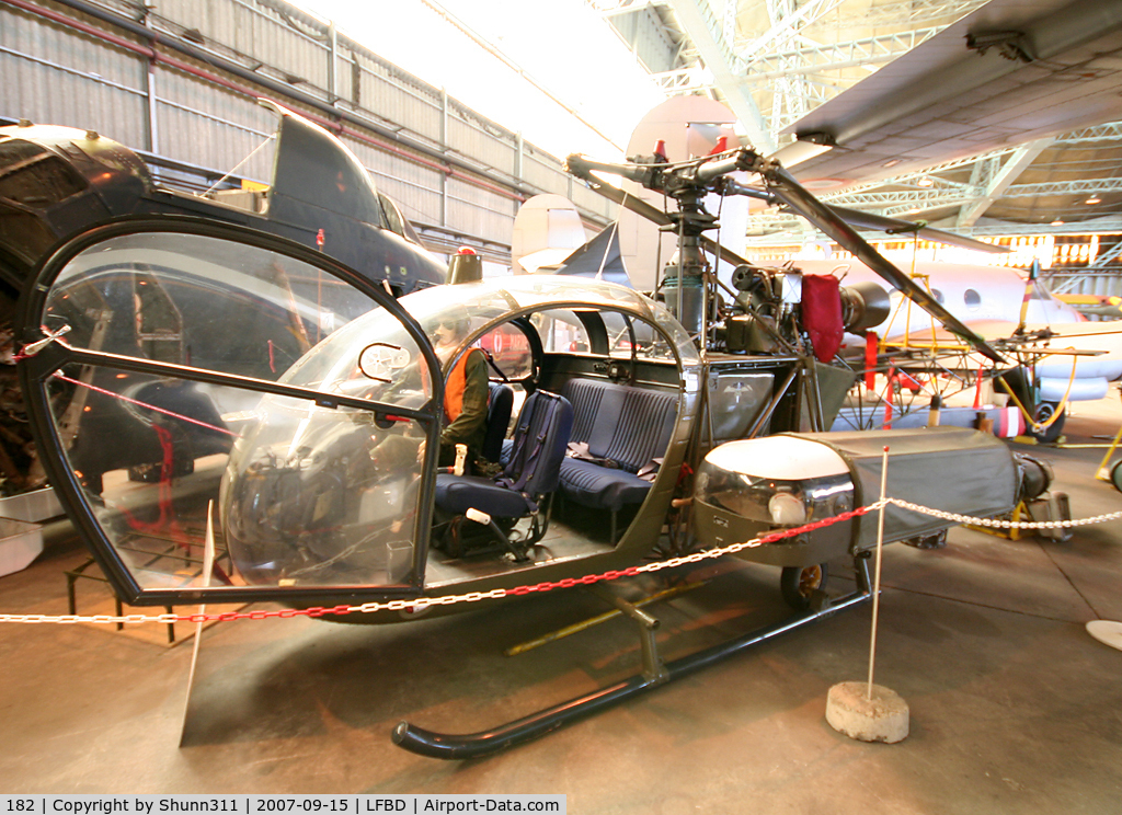 182, Sud SE-3130 Alouette II C/N 1112/C24-M182, Preserved Alouette II inside CAEA Museum