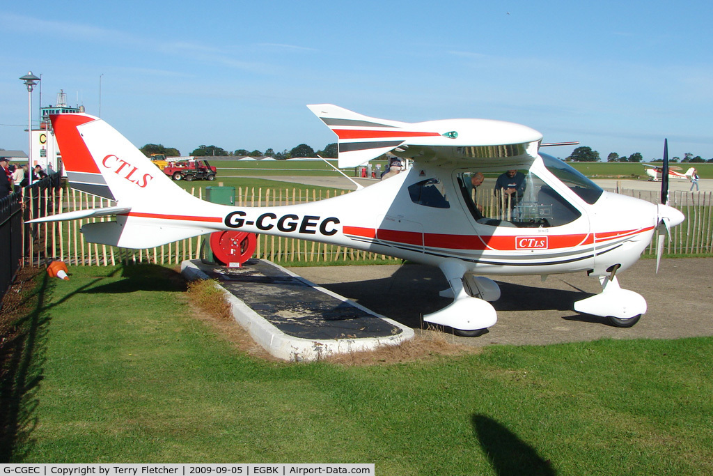 G-CGEC, 2009 Flight Design CTLS C/N F-09-02-12, CTLS - Exhibitor at LAA Stands at 2009 Sywell Revival Rally
