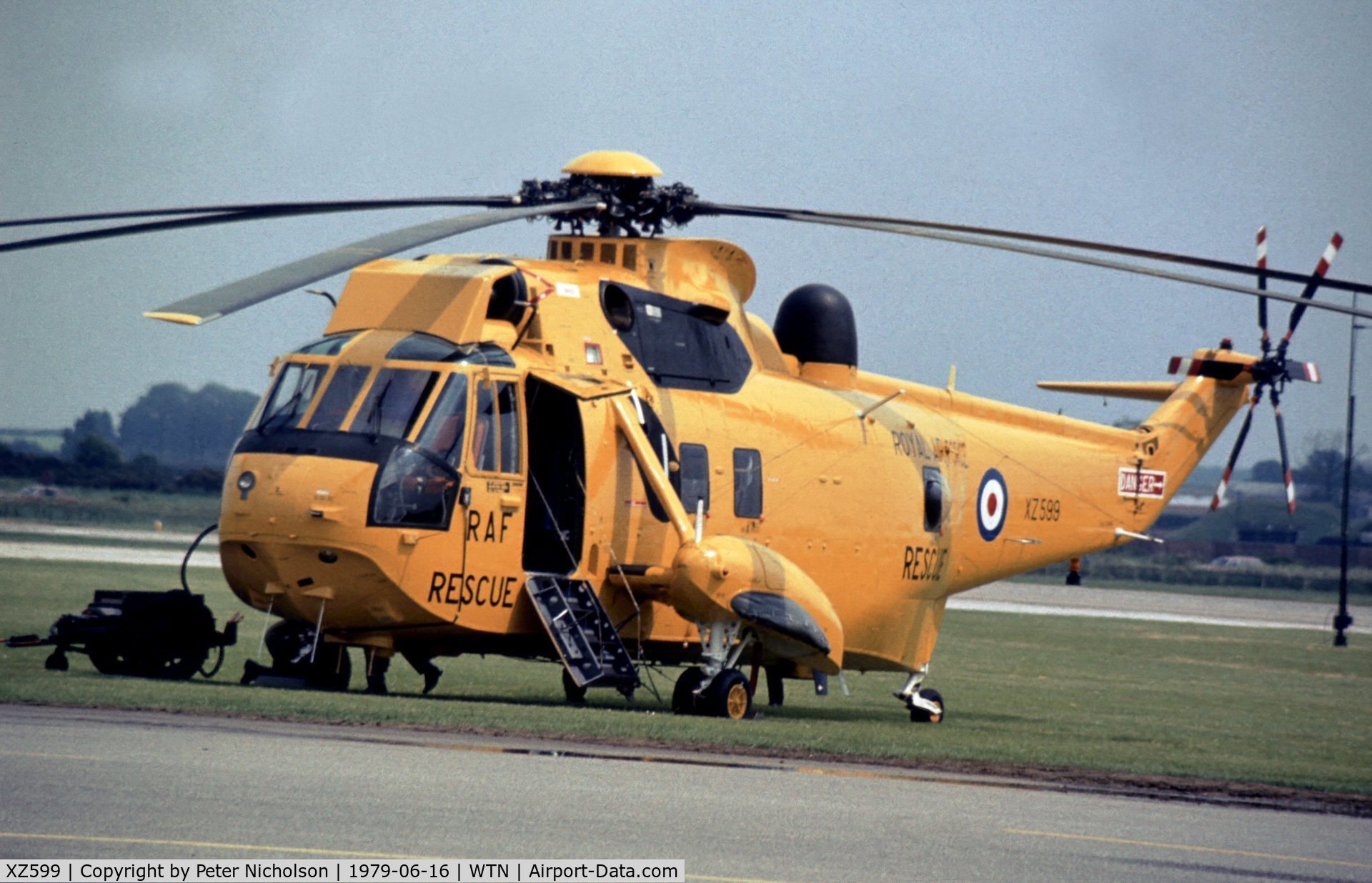 XZ599, 1978 Westland Sea King HAR.3 C/N WA865, Sea King HAR.3 of 202 Squadron at the 1979 Waddington Airshow.