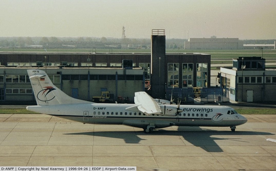 D-ANFF, 1992 ATR 72-202 C/N 292, ATR-72 c/n292 EWG (scanned image)