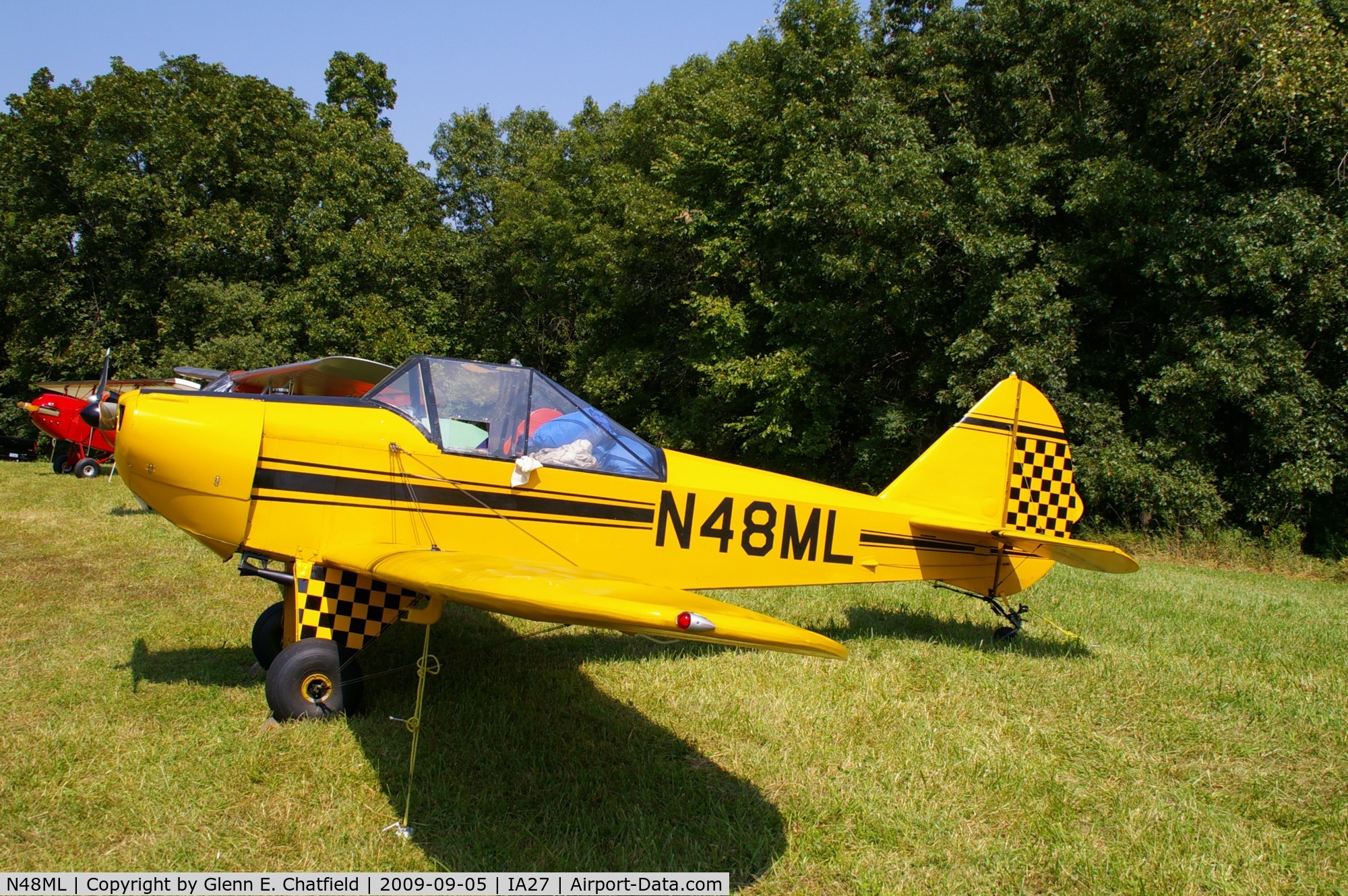 N48ML, 1971 Bowers Fly Baby 1A C/N CM-1, At the Antique Airplane Association Fly In