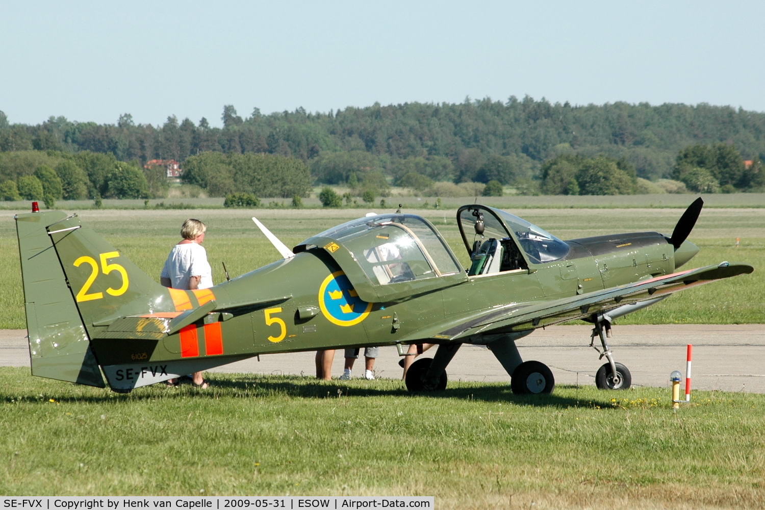 SE-FVX, 1971 Scottish Aviation Sk.61D Bulldog C/N BH100/130, This Bulldog is now part of the Swedish Air Force museum collection.