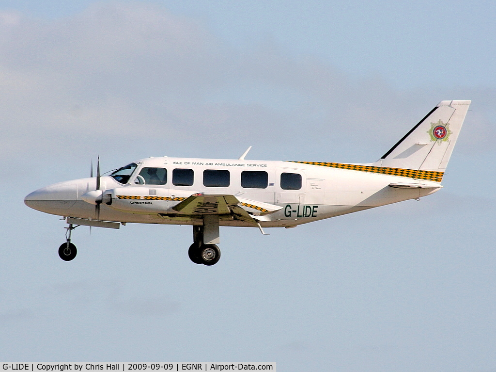 G-LIDE, 1978 Piper PA-31-350 Navajo Chieftain Chieftain C/N 31-7852156, Isle of Man Air Ambulance Service