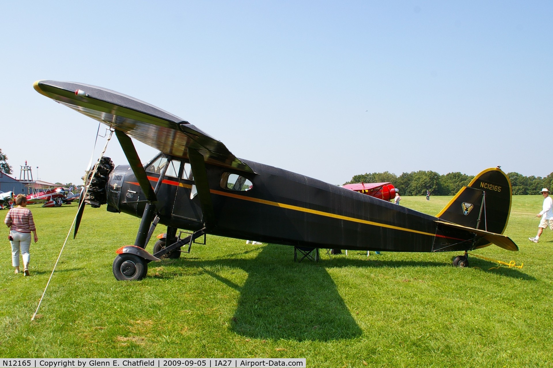 N12165, 1931 Stinson JR. S C/N 8074, At the Antique Airplane Association Fly In
