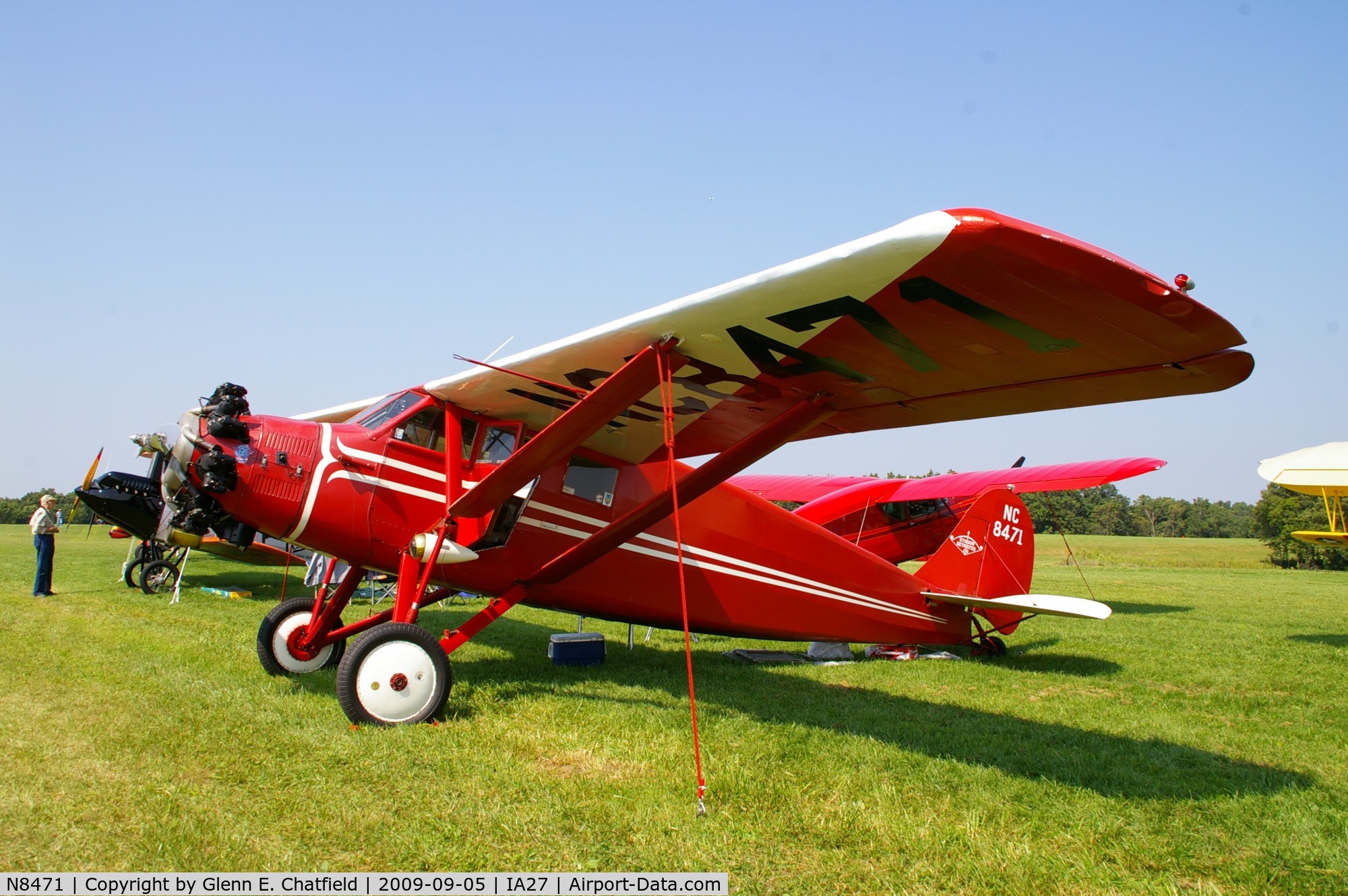 N8471, 1929 Stinson SM-2AA C/N 1069, At the Antique Airplane Association Fly In