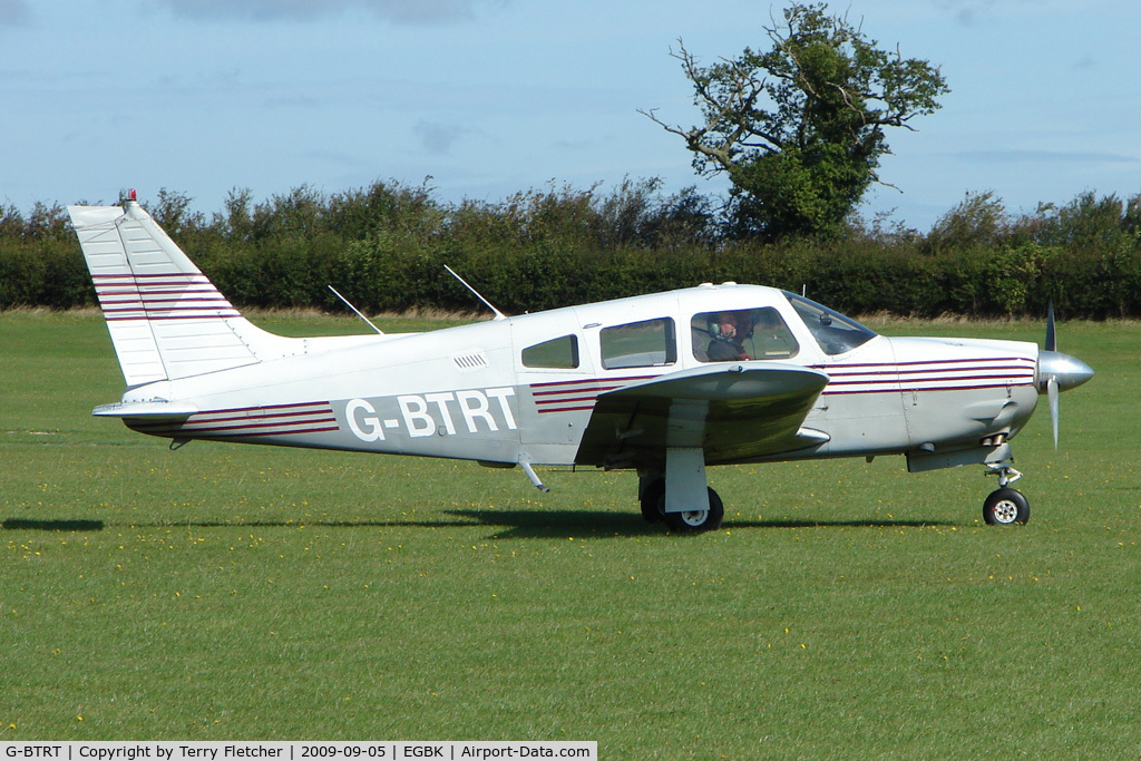 G-BTRT, 1975 Piper PA-28R-200 Cherokee Arrow C/N 28R-7535270, Visitor to the 2009 Sywell Revival Rally