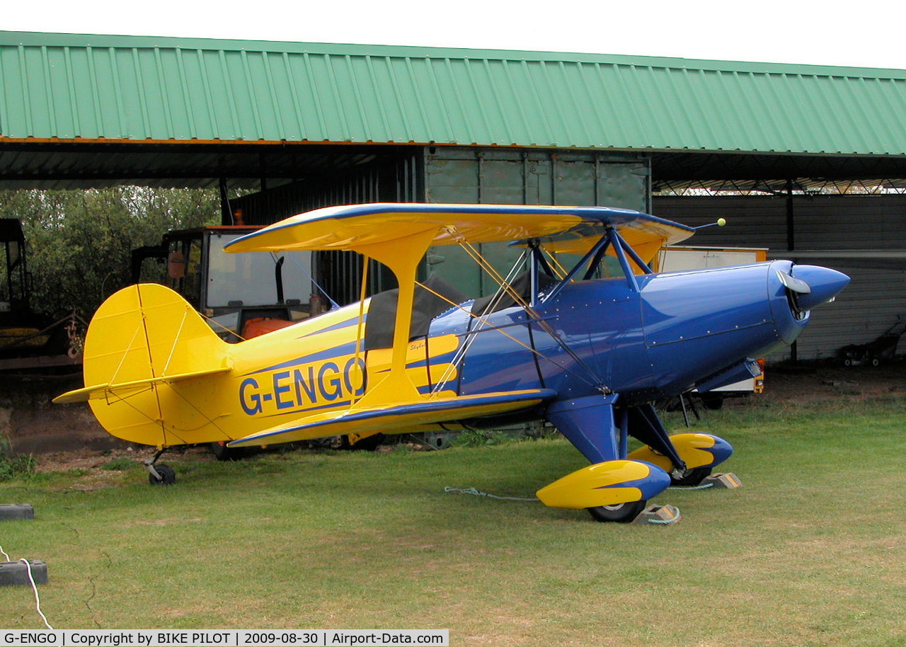 G-ENGO, 2005 Steen Skybolt C/N PFA 064-13429, COLORFULL SKYBOLT. BRIMPTON FLY-IN