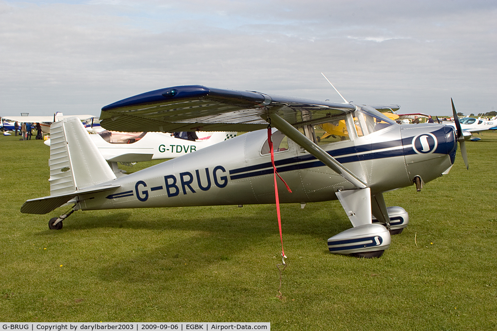 G-BRUG, 1946 Luscombe 8E Silvaire C/N 4462, Sywell revival fly in 2009