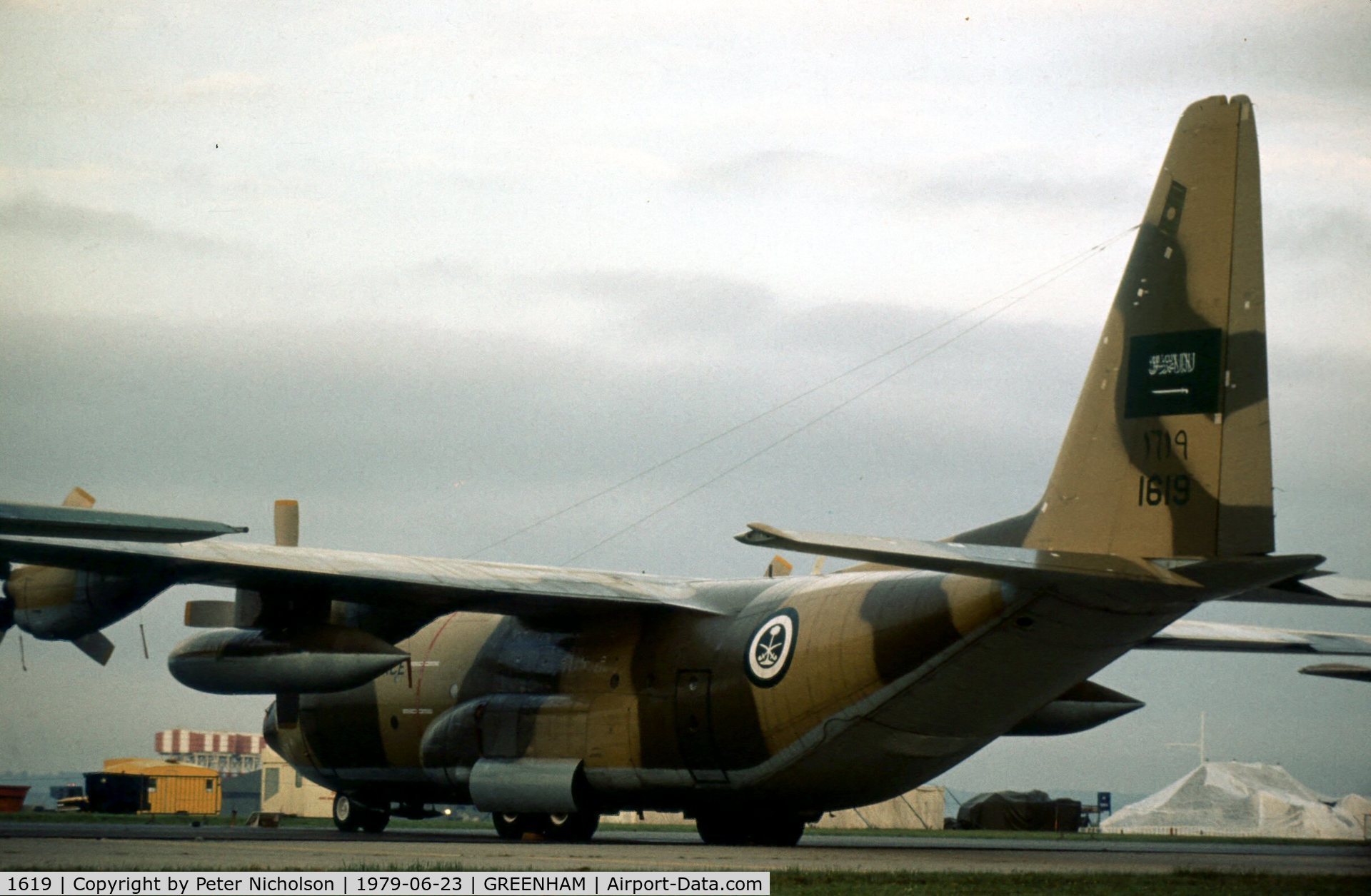 1619, 1968 Lockheed C-130H Hercules C/N 382-4758, C-130H Hercules of 16 Squadron Royal Saudi Air Force at the 1979 Intnl Air Tattoo at RAF Greenham Common.