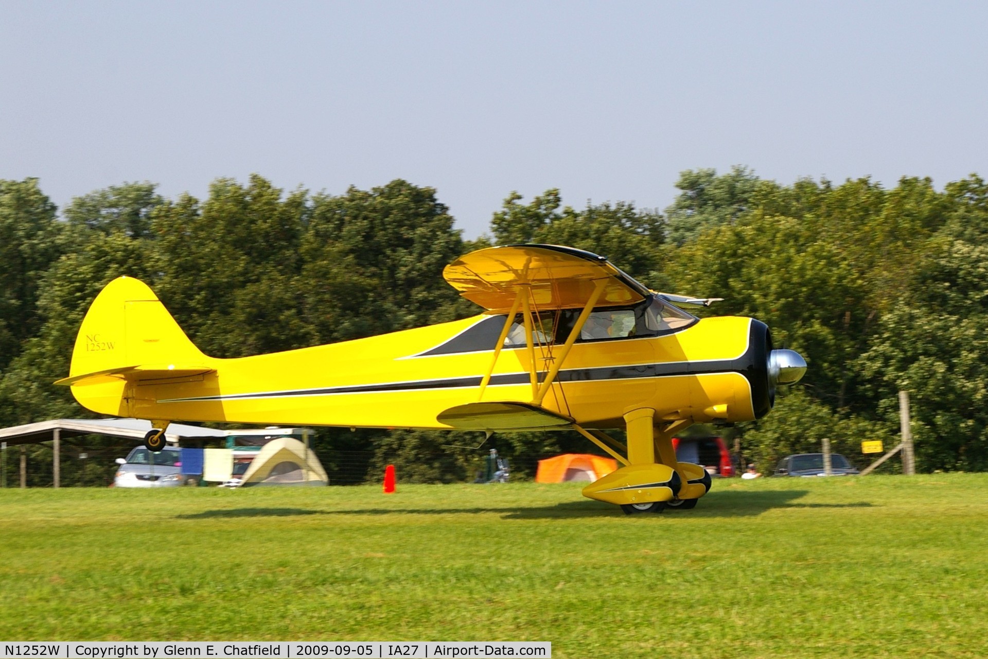 N1252W, 1941 Waco SRE C/N 5153, At the Antique Airplane Association Fly In.  Was UC-72C 42-68341