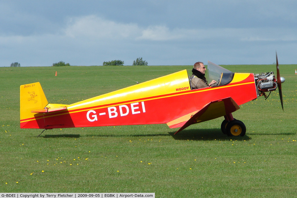 G-BDEI, 1977 Jodel D-9 Bebe C/N PFA 936, Visitor to the 2009 Sywell Revival Rally