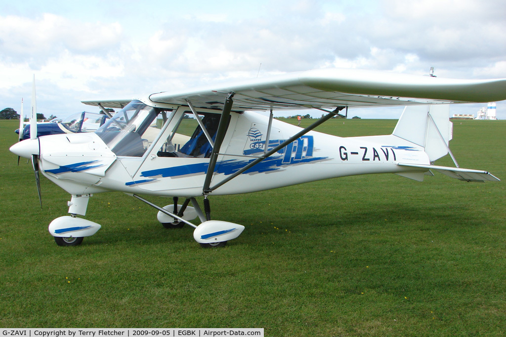 G-ZAVI, 2006 Comco Ikarus C42 FB100 C/N 0601-6777, Visitor to the 2009 Sywell Revival Rally
