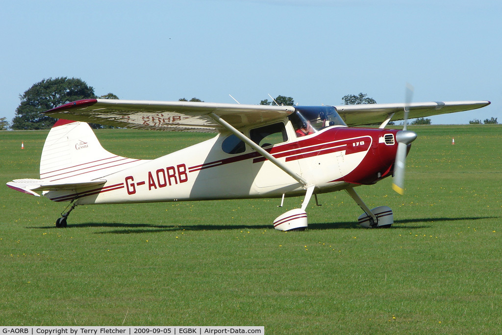 G-AORB, 1952 Cessna 170B C/N 20767, Visitor to the 2009 Sywell Revival Rally