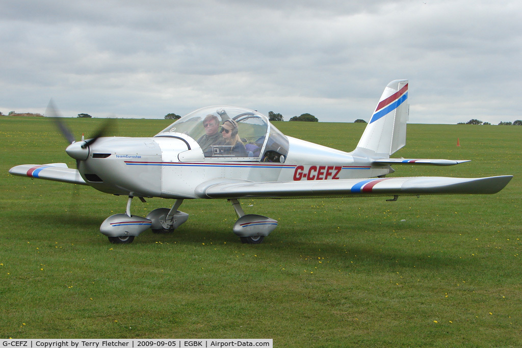 G-CEFZ, 2006 Cosmik EV-97 TeamEurostar UK C/N 2824, Visitor to the 2009 Sywell Revival Rally