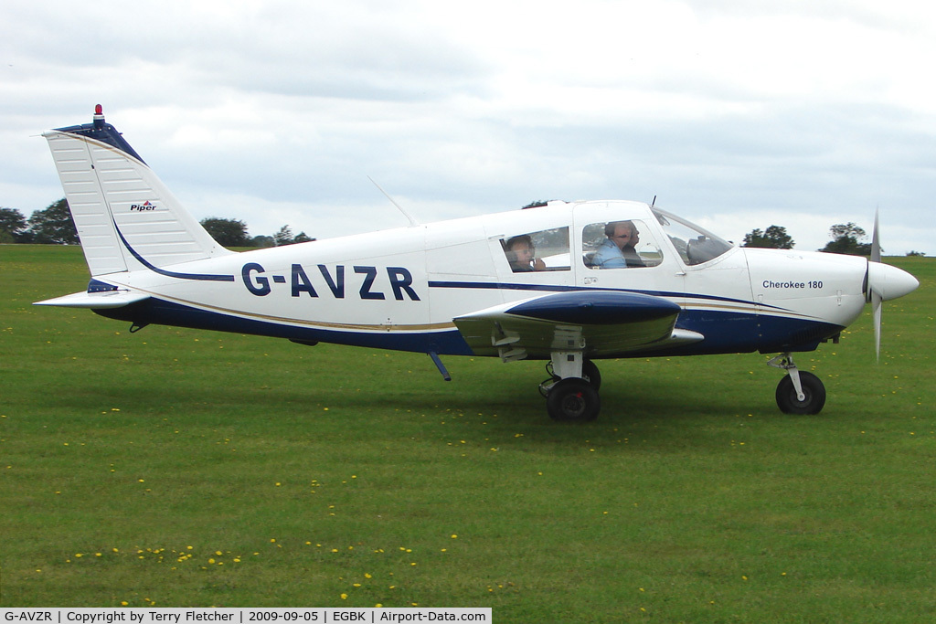 G-AVZR, 1967 Piper PA-28-180 Cherokee C C/N 28-4114, Visitor to the 2009 Sywell Revival Rally