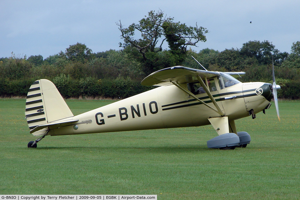 G-BNIO, 1946 Luscombe 8A C/N 2120, Visitor to the 2009 Sywell Revival Rally